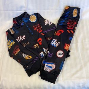 Boys multi color Nike track suit